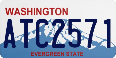 WA license plate ATC2571