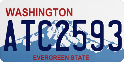 WA license plate ATC2593