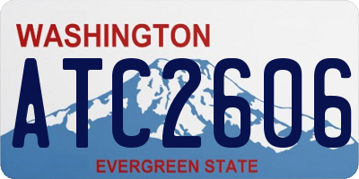 WA license plate ATC2606