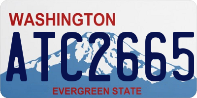 WA license plate ATC2665