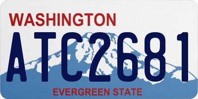 WA license plate ATC2681