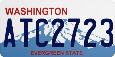 WA license plate ATC2723