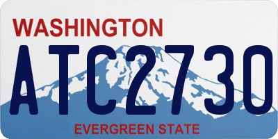 WA license plate ATC2730