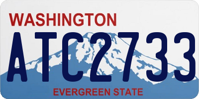 WA license plate ATC2733