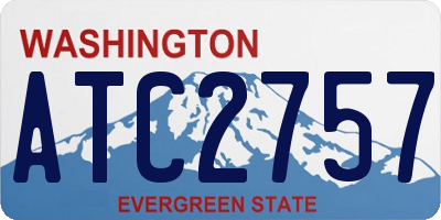 WA license plate ATC2757
