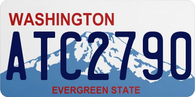 WA license plate ATC2790