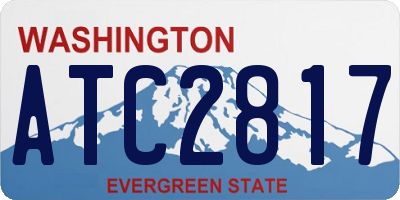 WA license plate ATC2817