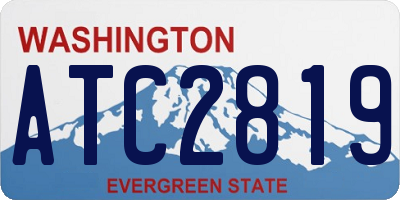 WA license plate ATC2819