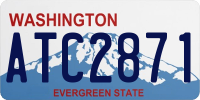 WA license plate ATC2871