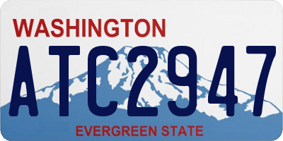 WA license plate ATC2947