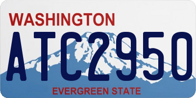 WA license plate ATC2950