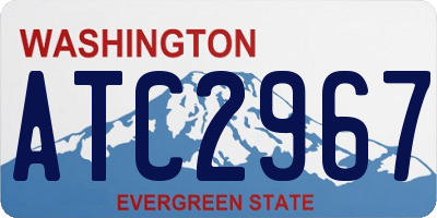 WA license plate ATC2967
