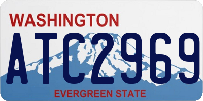 WA license plate ATC2969