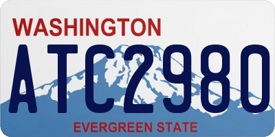 WA license plate ATC2980