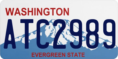 WA license plate ATC2989