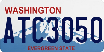 WA license plate ATC3050