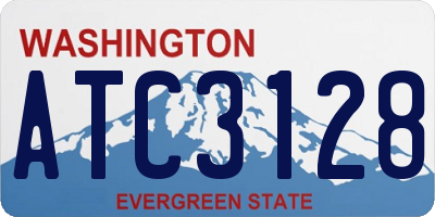 WA license plate ATC3128