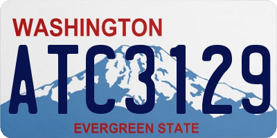 WA license plate ATC3129