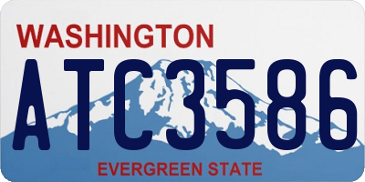 WA license plate ATC3586