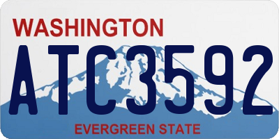 WA license plate ATC3592