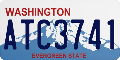 WA license plate ATC3741