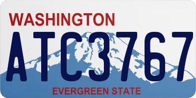 WA license plate ATC3767