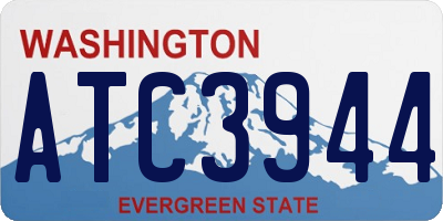 WA license plate ATC3944