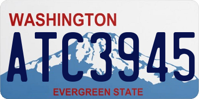 WA license plate ATC3945