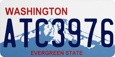 WA license plate ATC3976