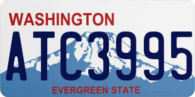 WA license plate ATC3995