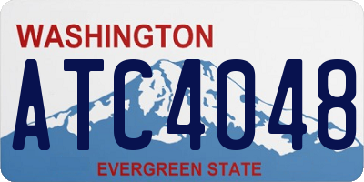 WA license plate ATC4048