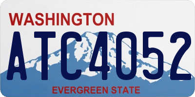 WA license plate ATC4052