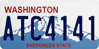 WA license plate ATC4141