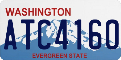 WA license plate ATC4160