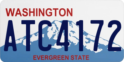 WA license plate ATC4172