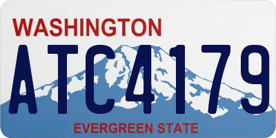 WA license plate ATC4179