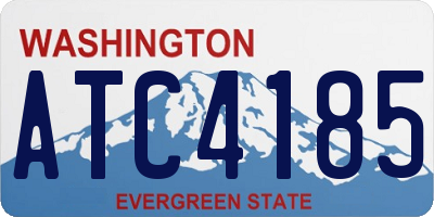 WA license plate ATC4185