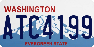 WA license plate ATC4199