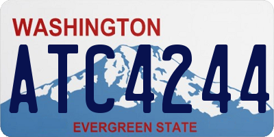 WA license plate ATC4244