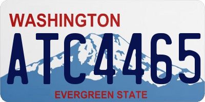 WA license plate ATC4465