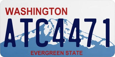 WA license plate ATC4471
