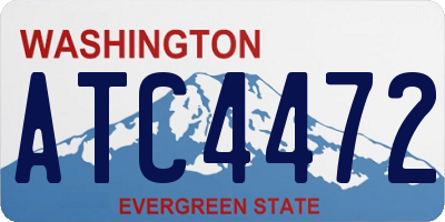 WA license plate ATC4472