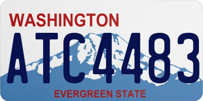 WA license plate ATC4483