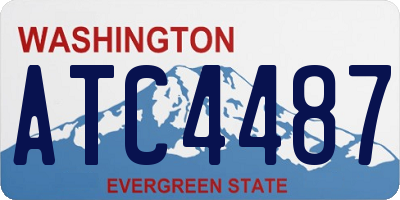 WA license plate ATC4487