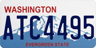WA license plate ATC4495