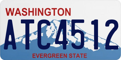 WA license plate ATC4512