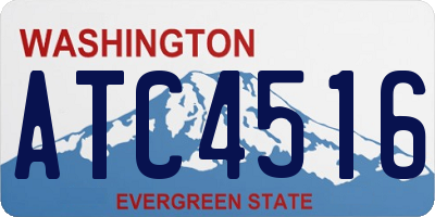 WA license plate ATC4516