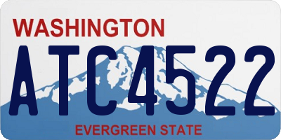 WA license plate ATC4522