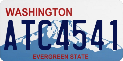 WA license plate ATC4541