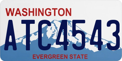 WA license plate ATC4543